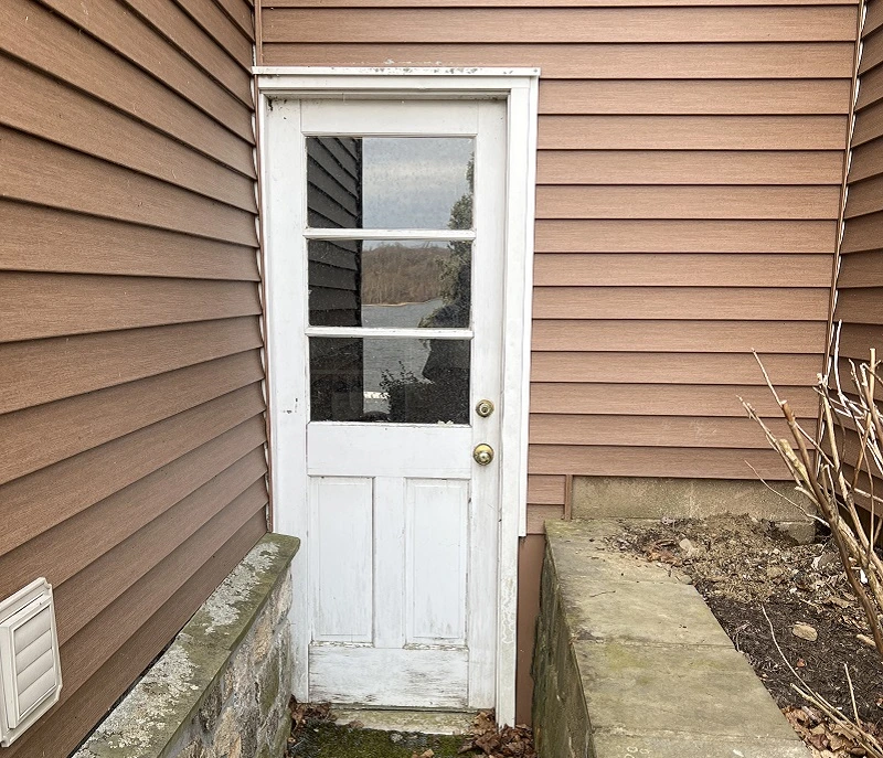 Wood door starting to rot